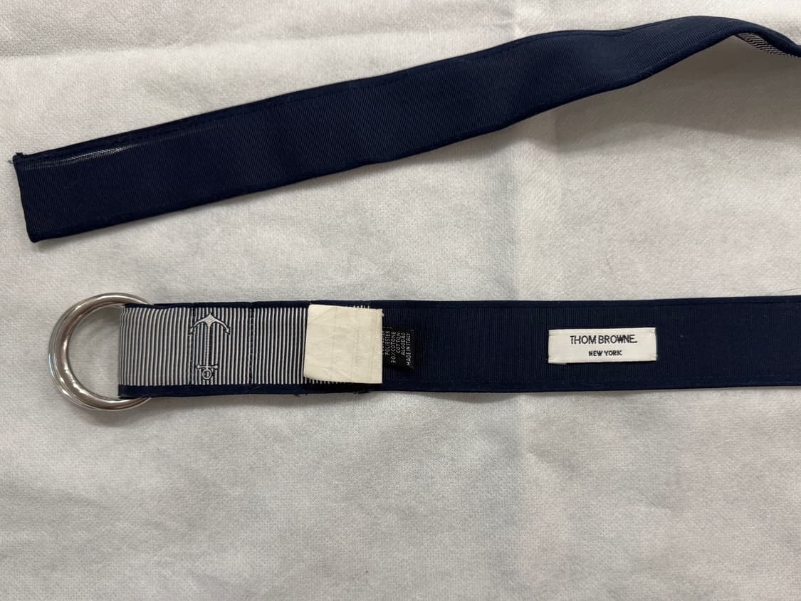 톰브라운 앵커 패턴 벨트 네이비 상품이미지4