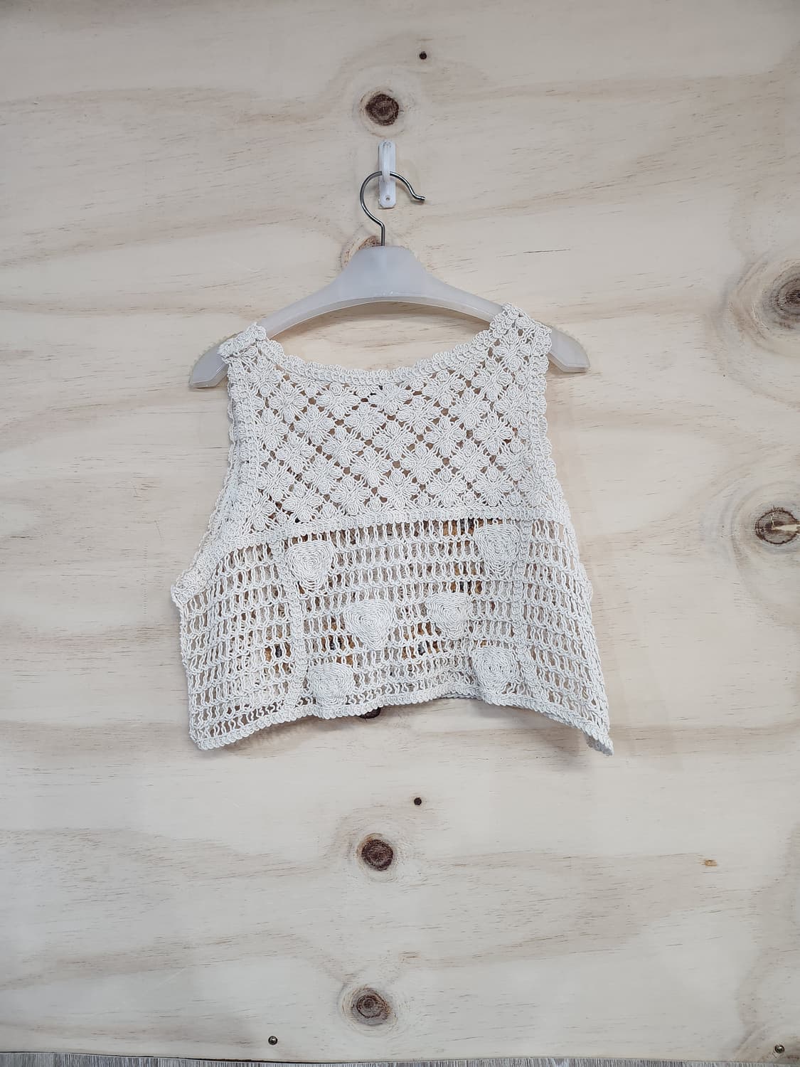 1155) 해바라기 뜨개 크롭 니트조끼 상품이미지2