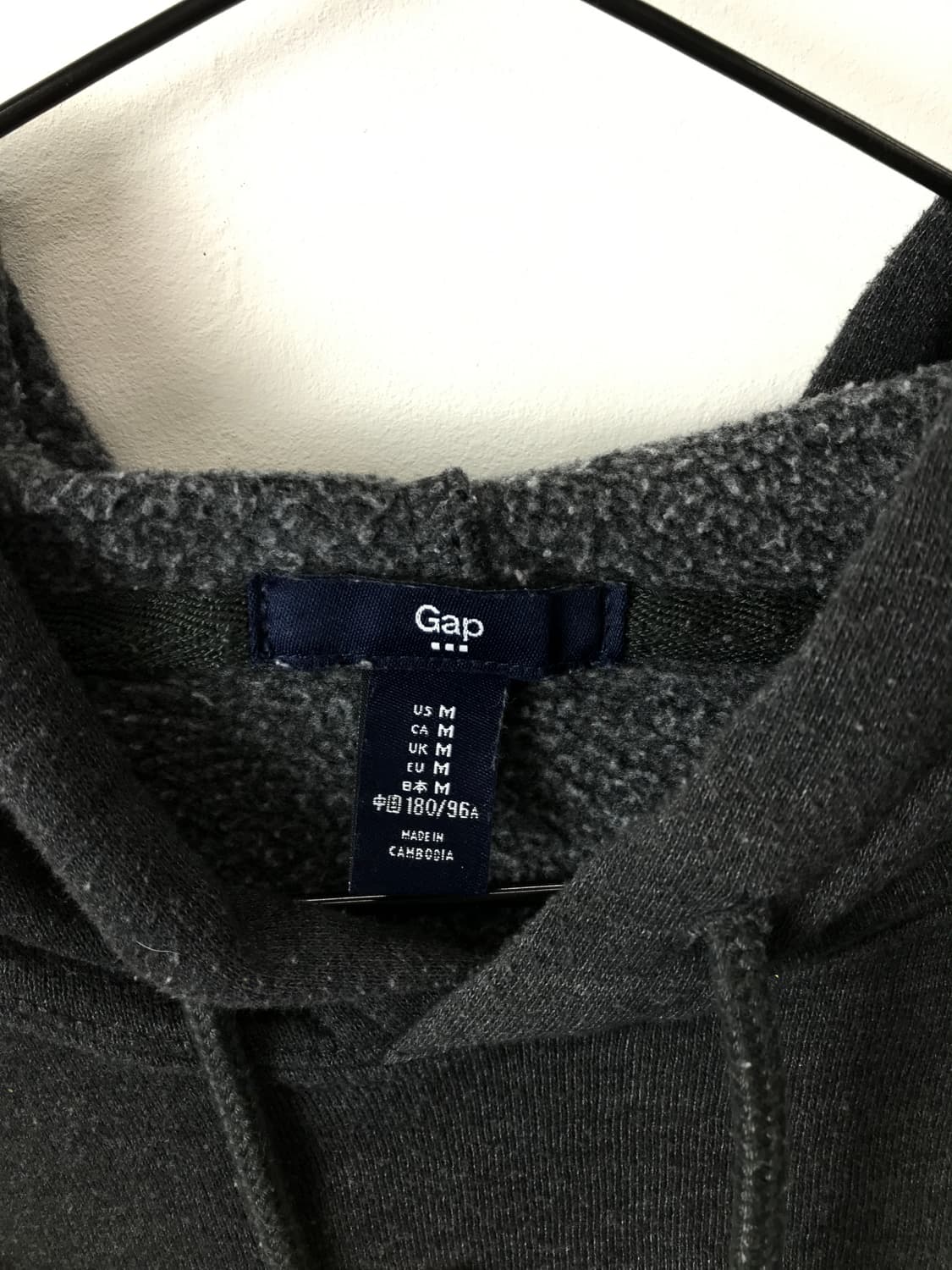 GAP American Flag Logo Charcoal Hoodie 상품이미지6