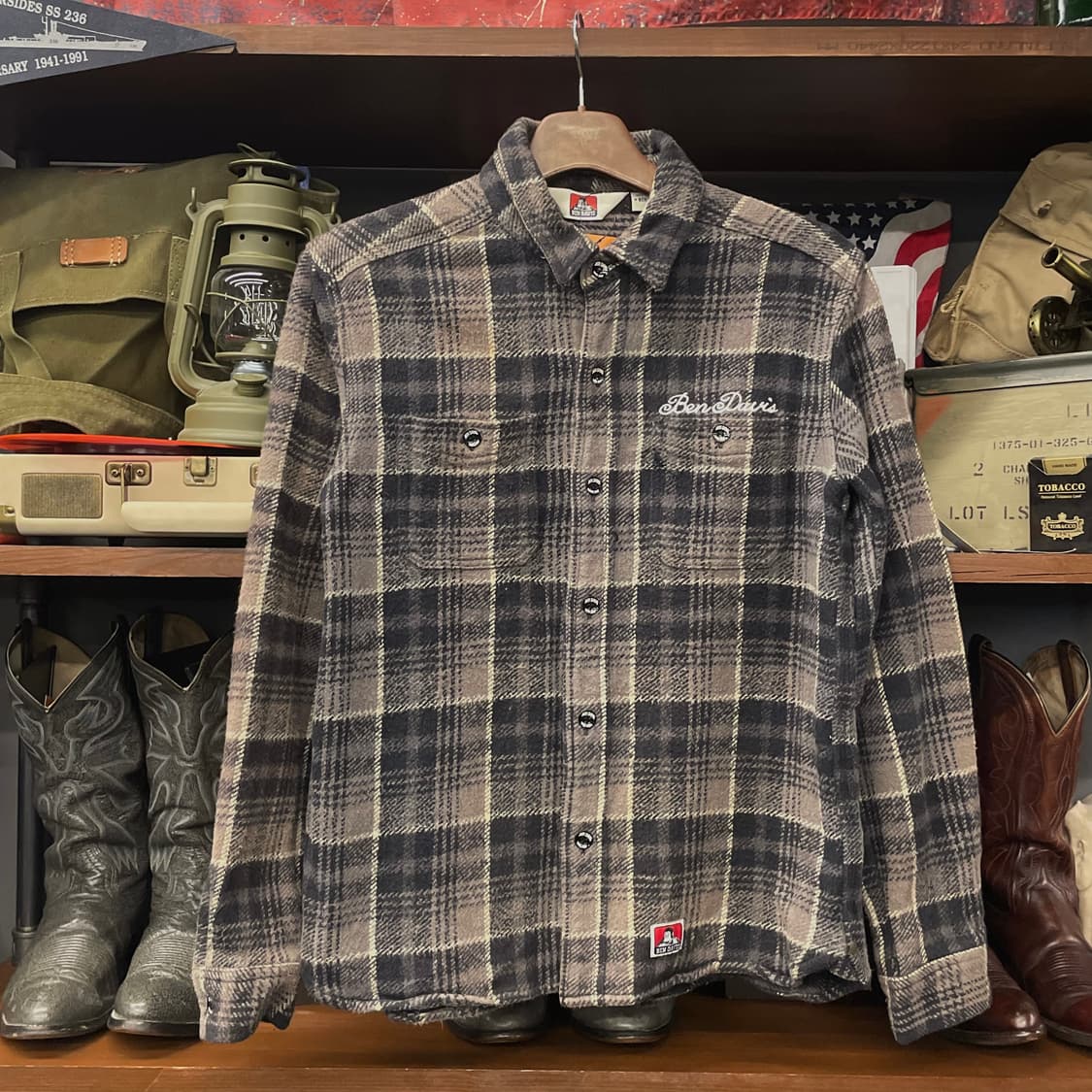 벤 데이비스 스펠 아웃 멀티 체크 플란넬 셔츠 N403 상품이미지1