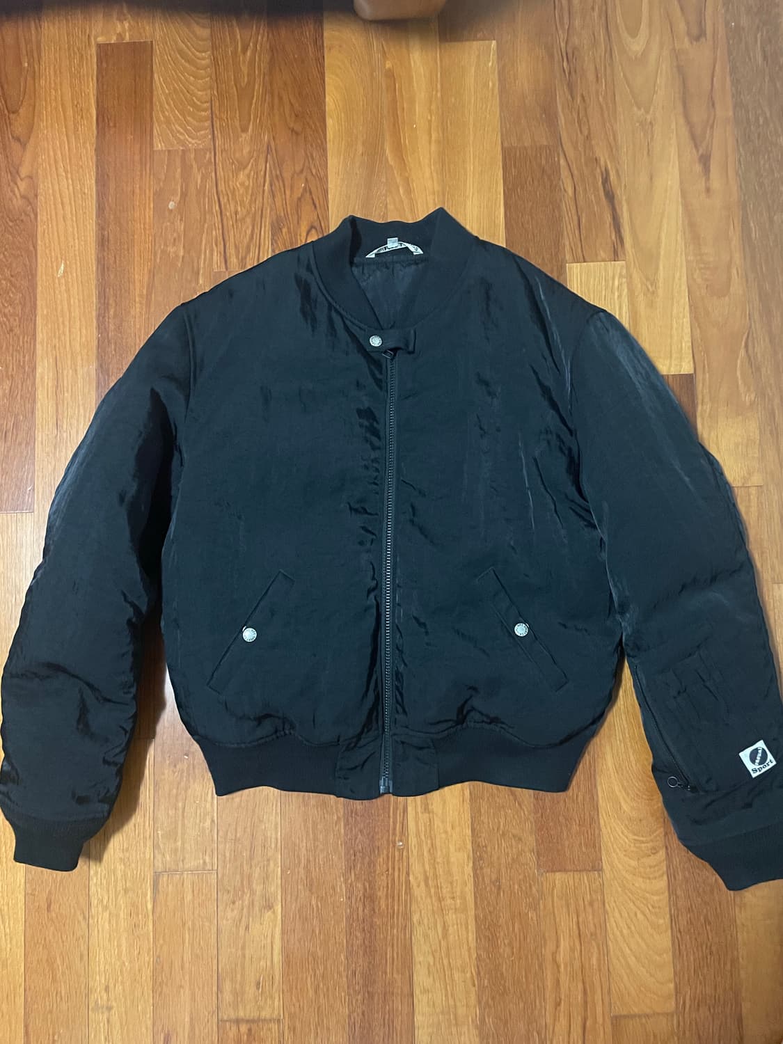 헤리티지플로스 트윌 나일론 구스다운 봄버 상품이미지3