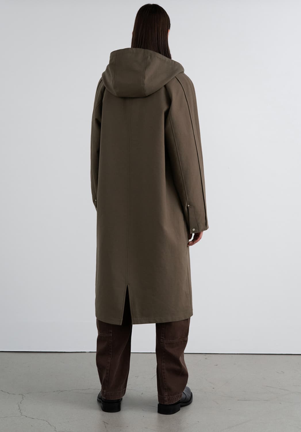 새상품(L)인사일런스 3M 신슐레이트 오버사이즈 후드 파카 브라운 상품이미지8