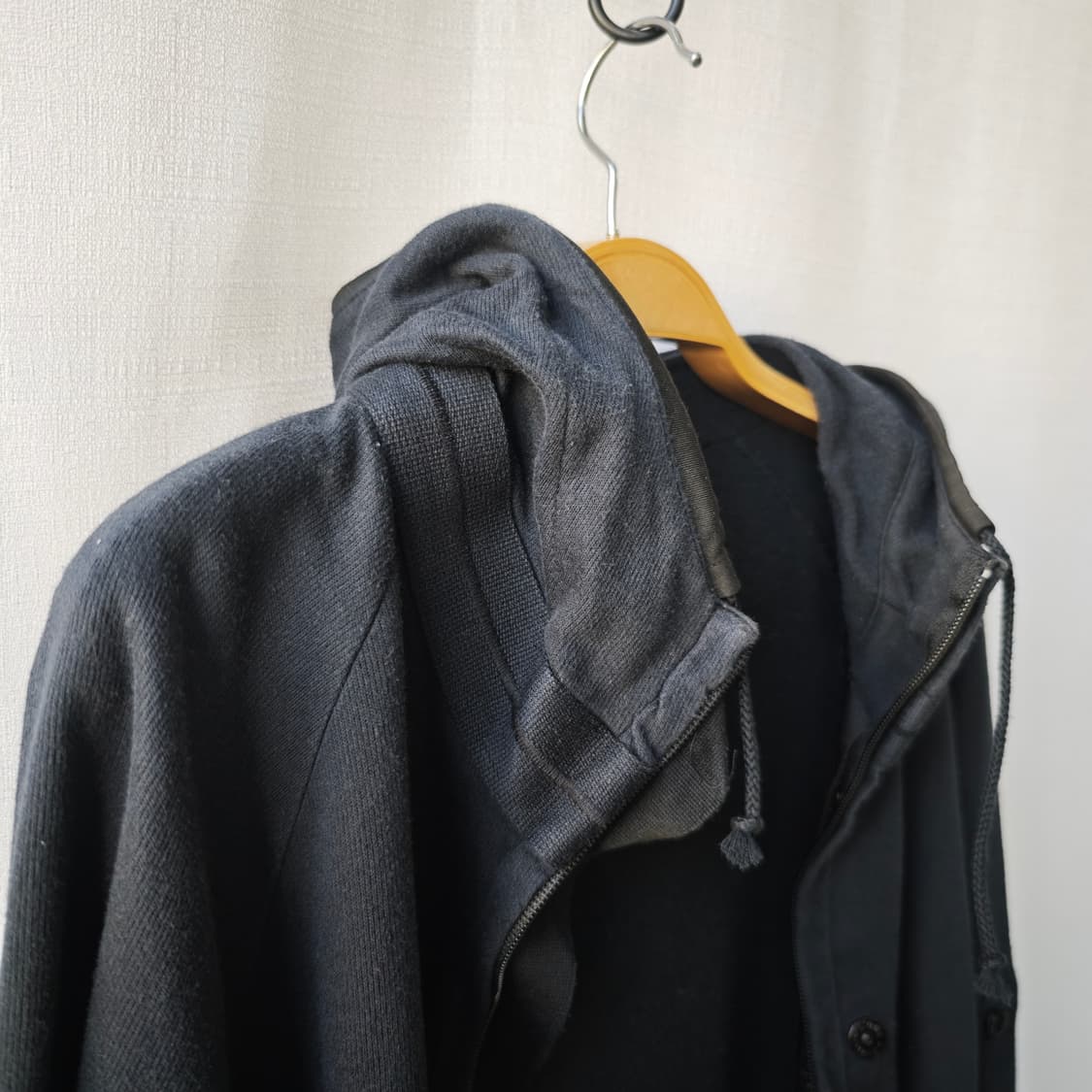스톤아일랜드 와펜 코튼 후드 집업 블랙 M 상품이미지6