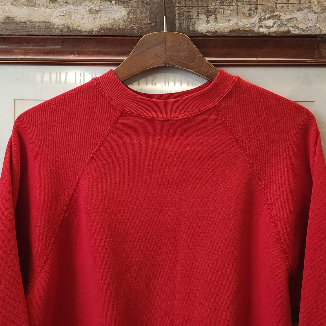 90s TULTEX 빈티지 스웻셔츠 플레인 스웻셔츠 레드 M 상품이미지3
