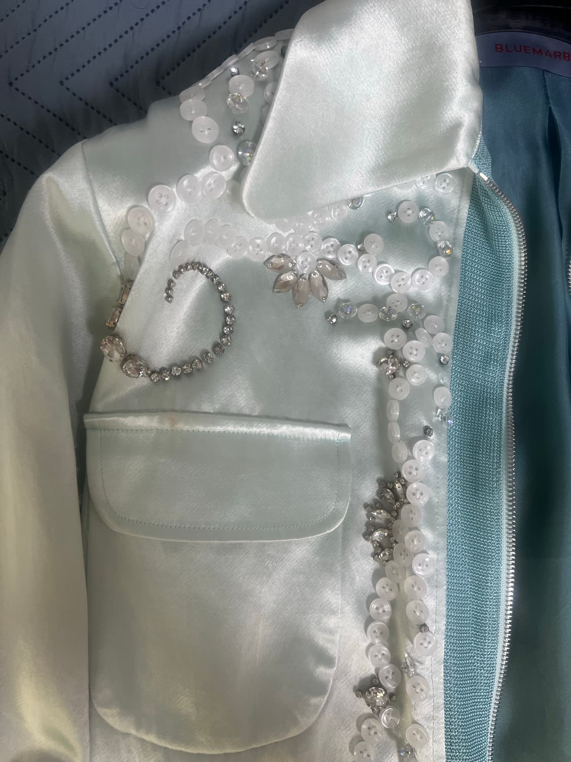 블루마블 큐빅 비스코스 집업 자켓 상품이미지8