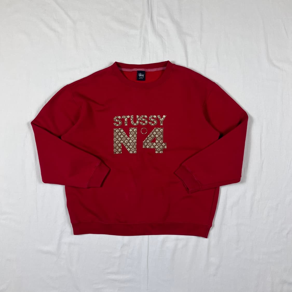 00s 스투시 n4 루이비통 패러디 패턴 맨투맨 상품이미지1