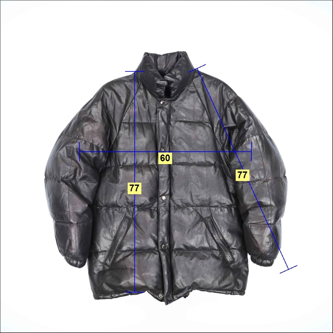 L 일본 빈티지 소가죽 덕다운 푸퍼 패딩 파카 4171 상품이미지9