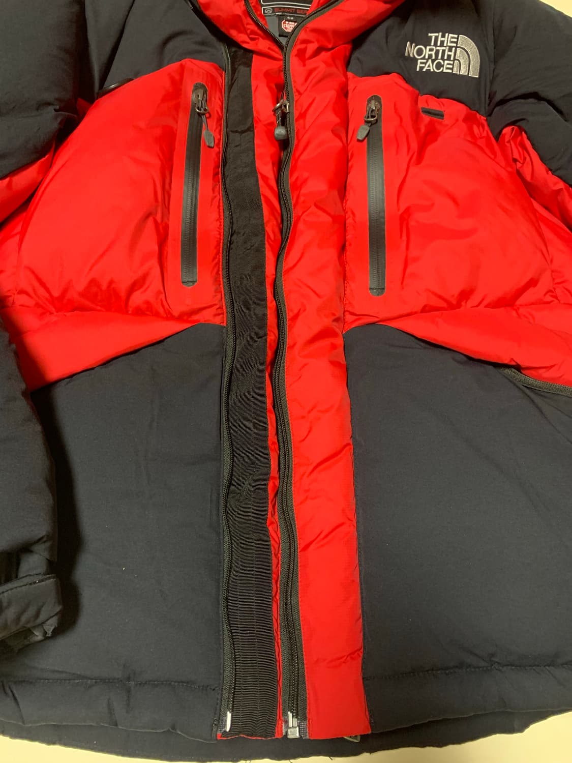 [M] 노스페이스 히말라야2 대장급 패딩 블랙 레드 상품이미지4
