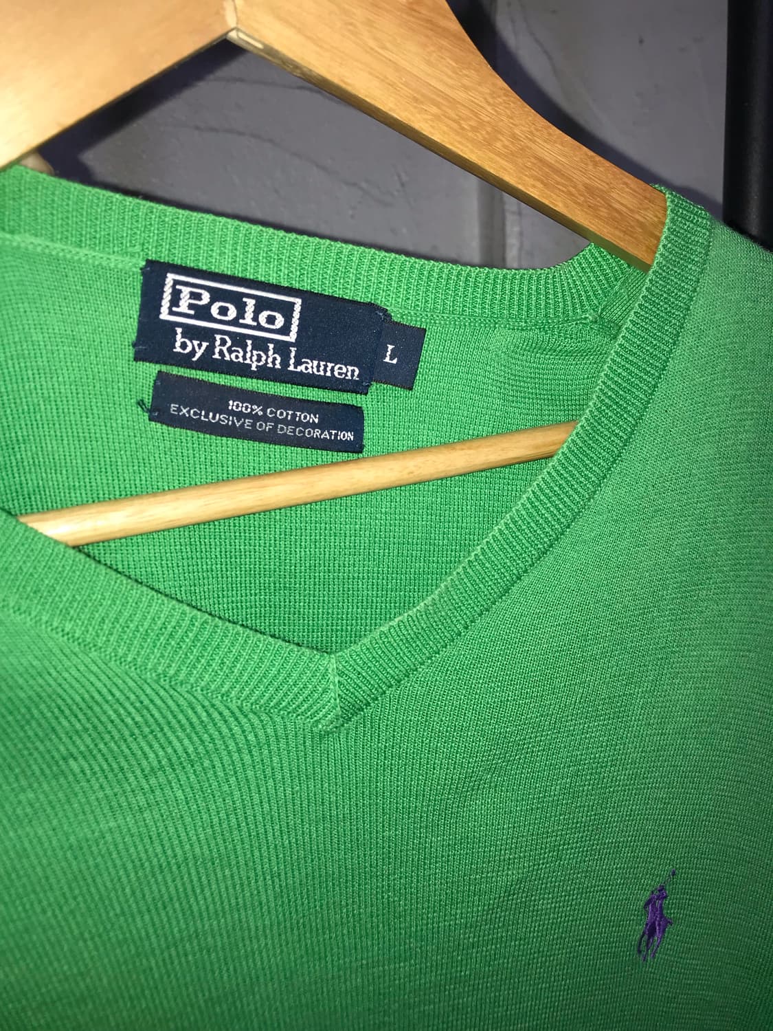  Polo Ralph Lauren V-neck green Knitwear 상품이미지7