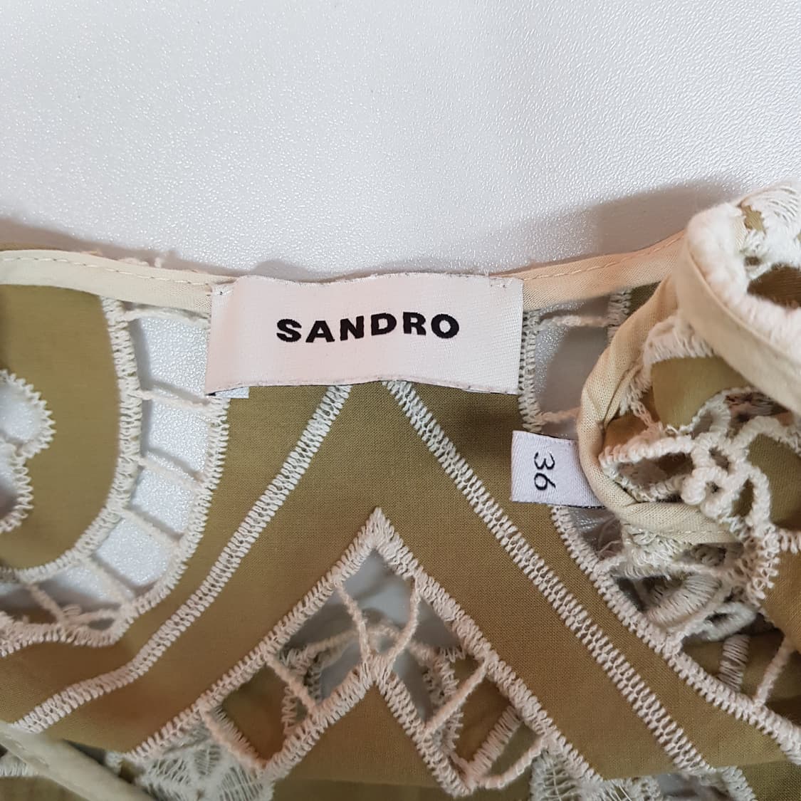 SANDRO 산드로  플라워 레이스 미니 원피스 36사이즈 상품이미지8