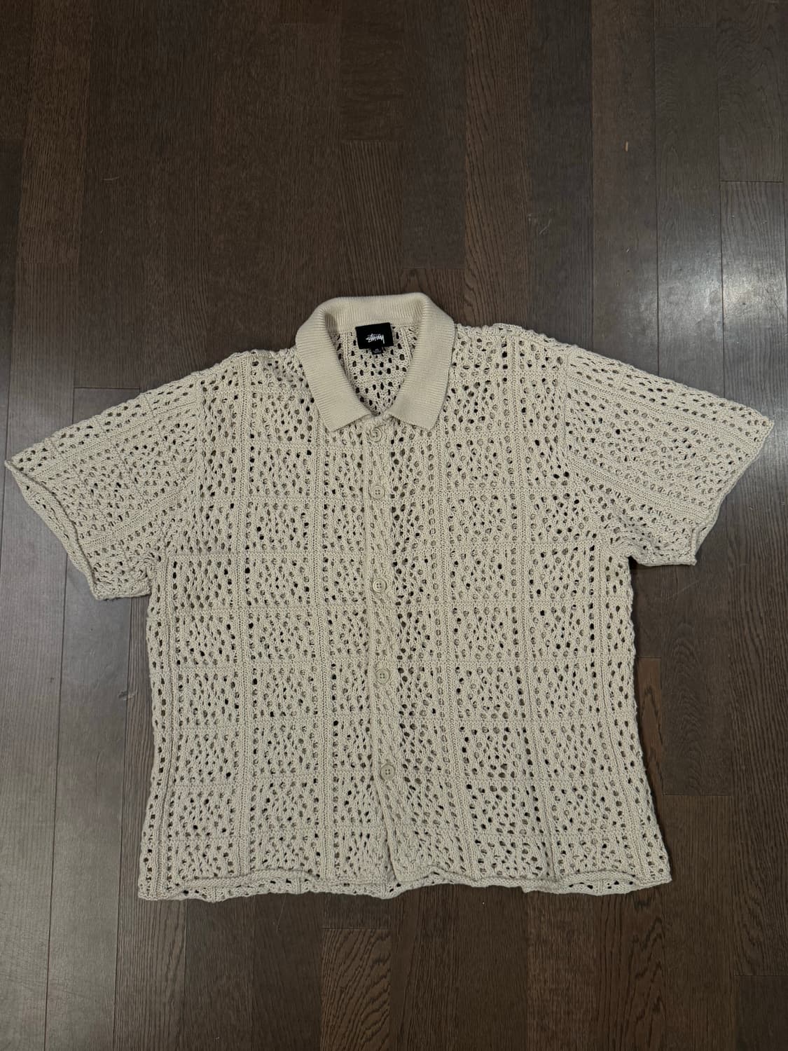 스투시 크로쉐 반팔 셔츠 상품이미지1