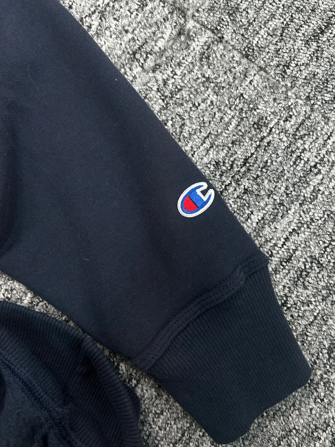 챔피온 네이비 스몰로고 어센틱 후드집업 L 상품이미지7