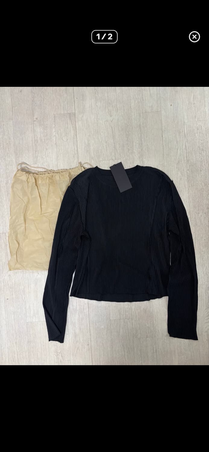 yyyy pleated long sleeve black 상품이미지1