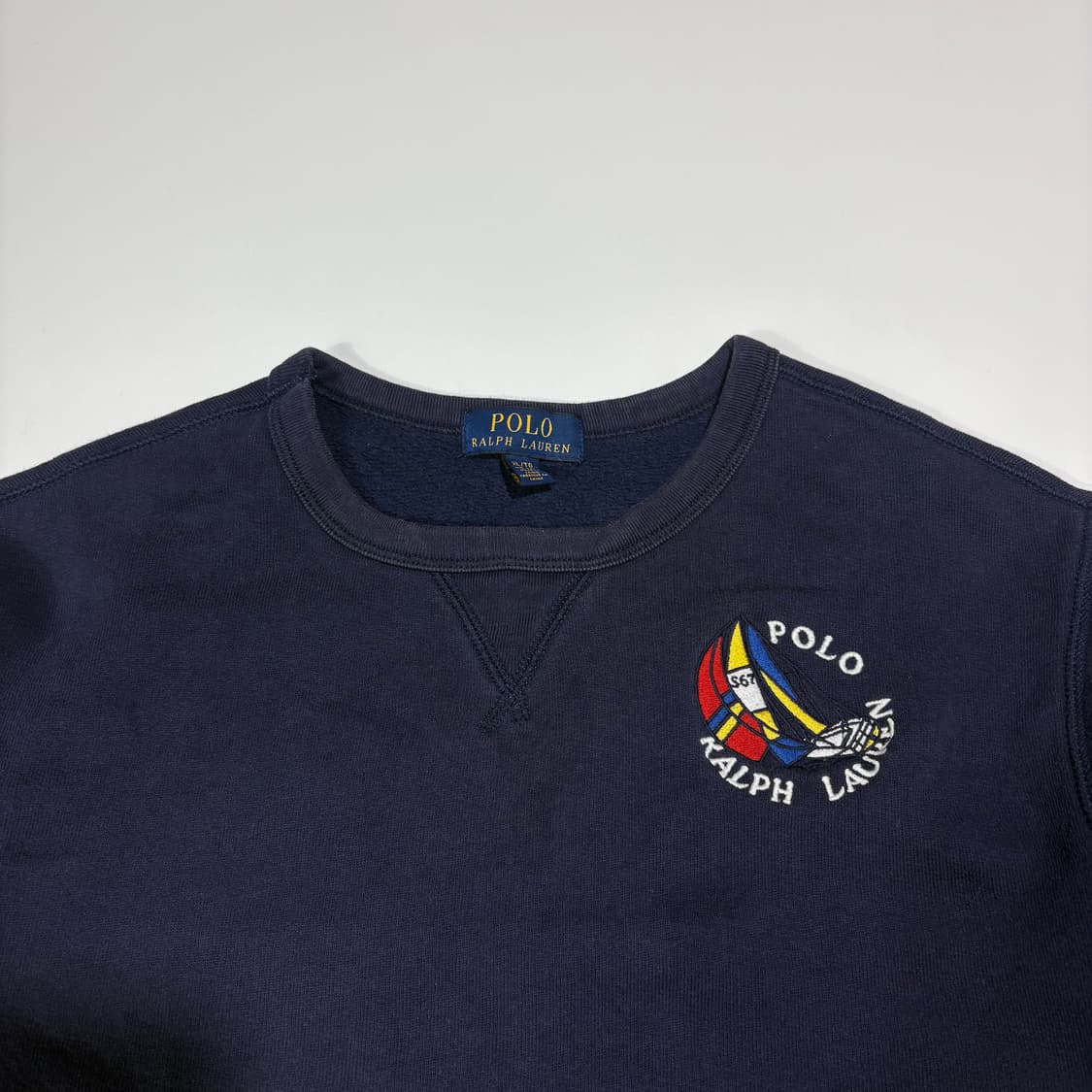 폴로 랄프로렌 네이비 로고 맨투맨 상품이미지2