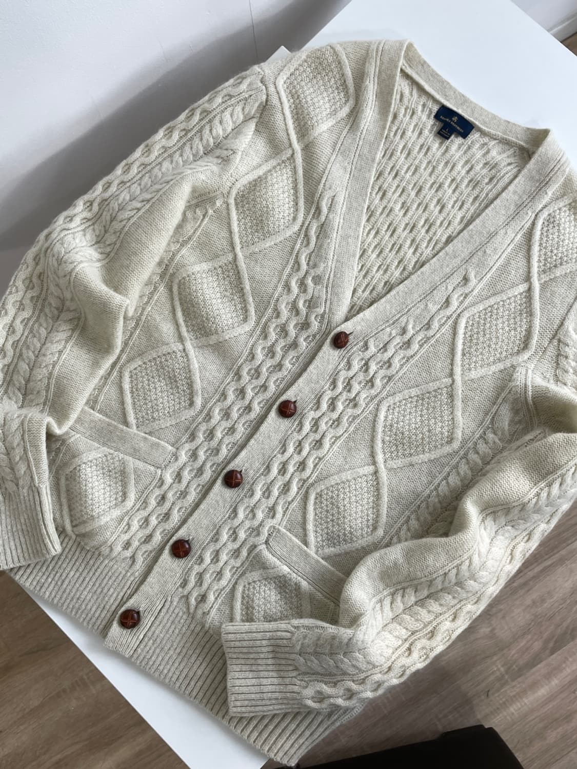 브룩스 브라더스 피셔맨 케이블 가디건  상품이미지1