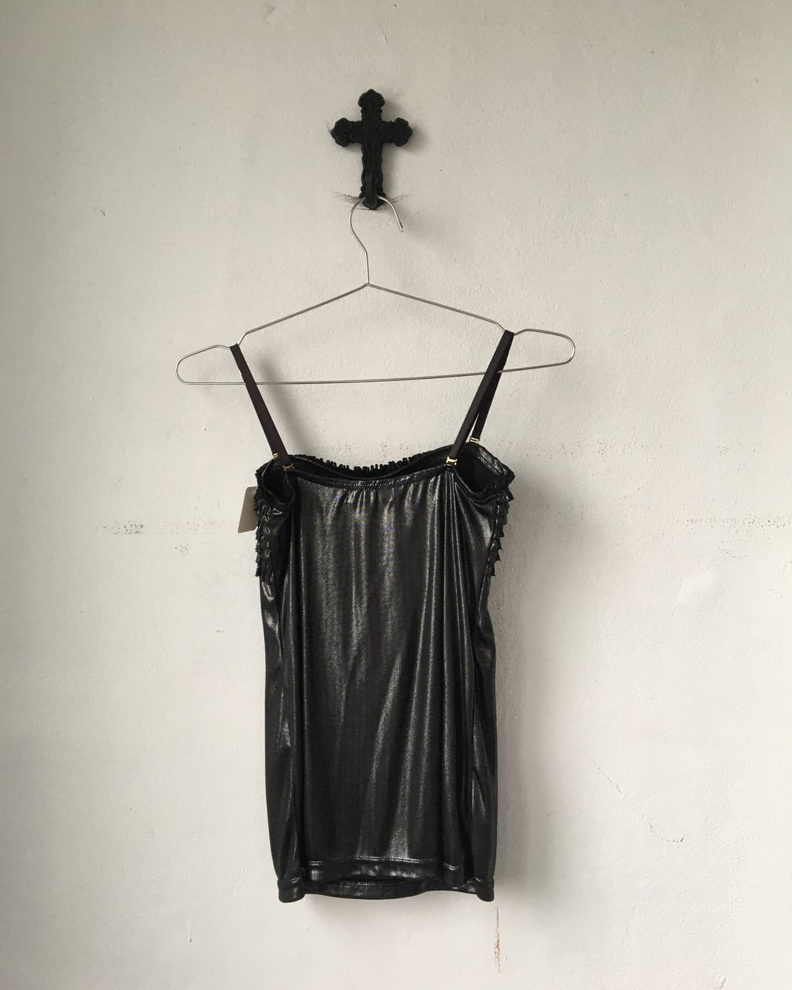 Frill point glitter nsleeveless 상품이미지3