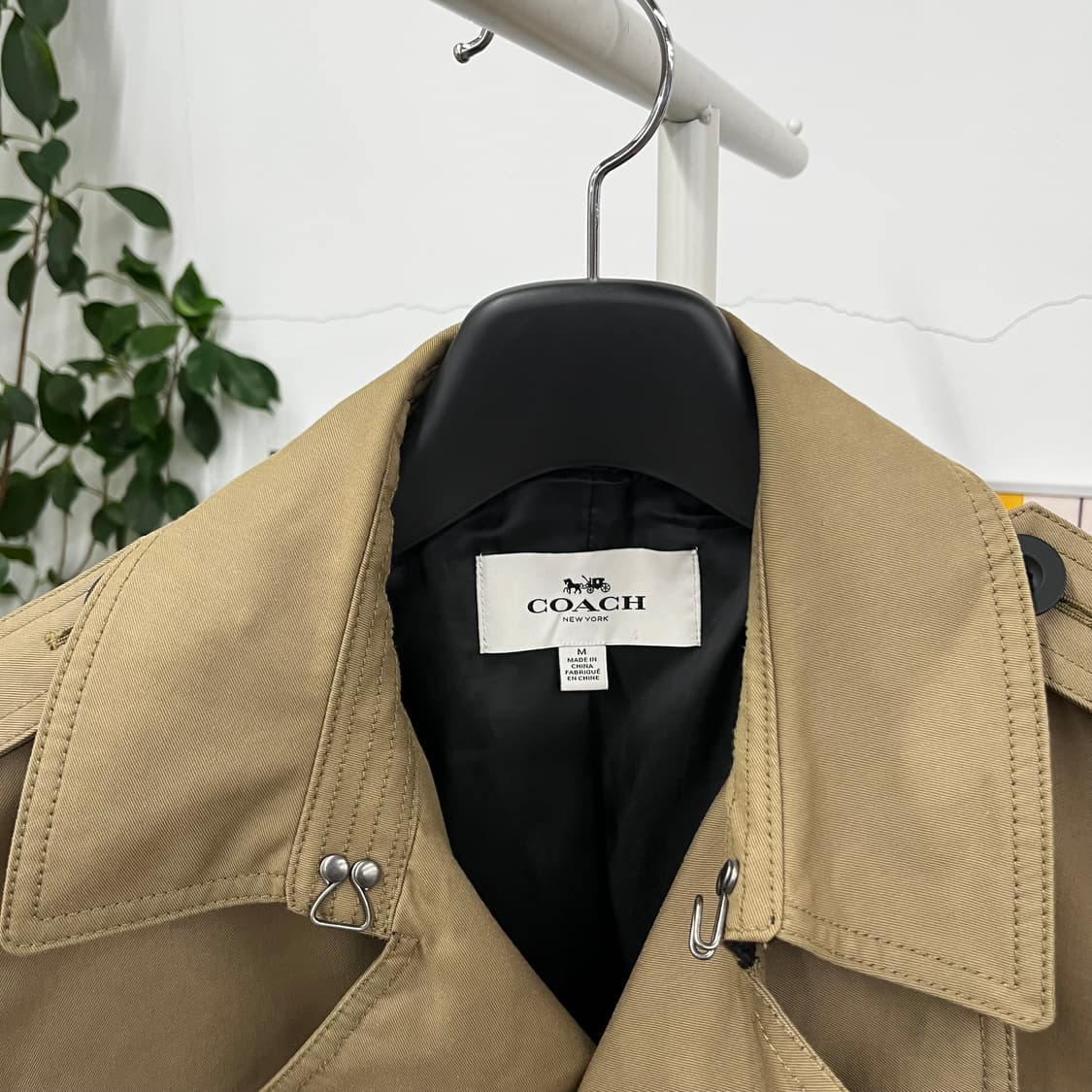 코치 더블 벨티드 트렌치코트 M 상품이미지3