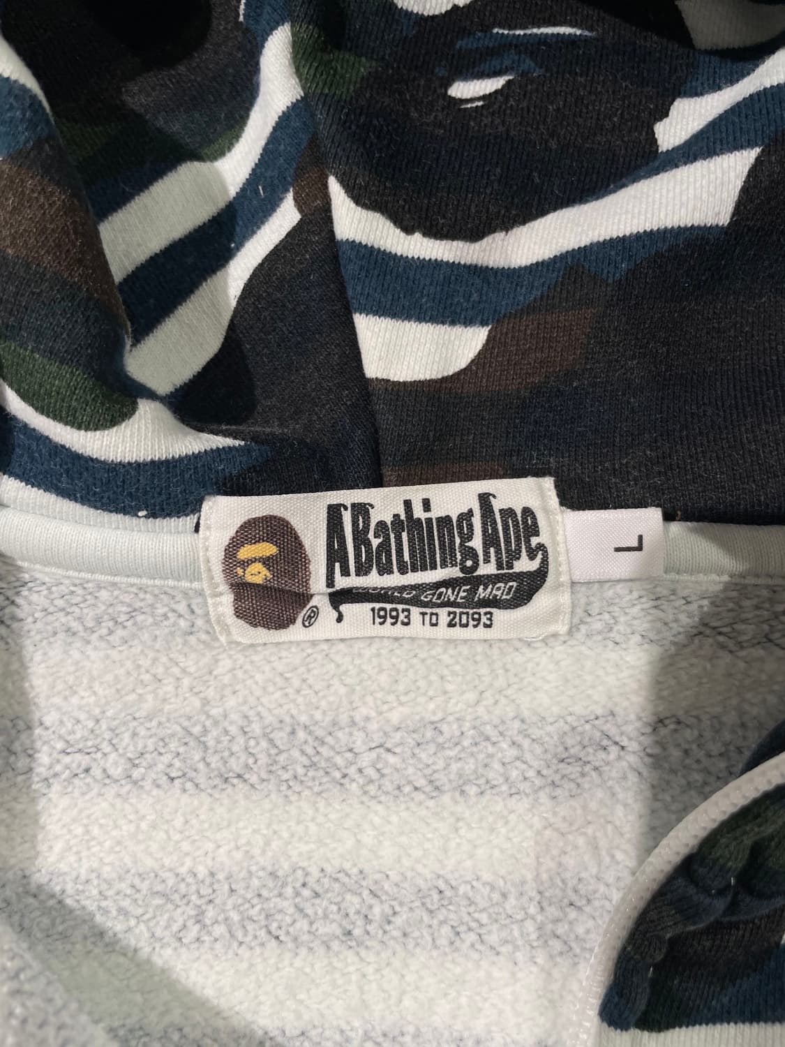 베이프 카모 플라쥬 스트라이프 스웻 풀집업 상품이미지8