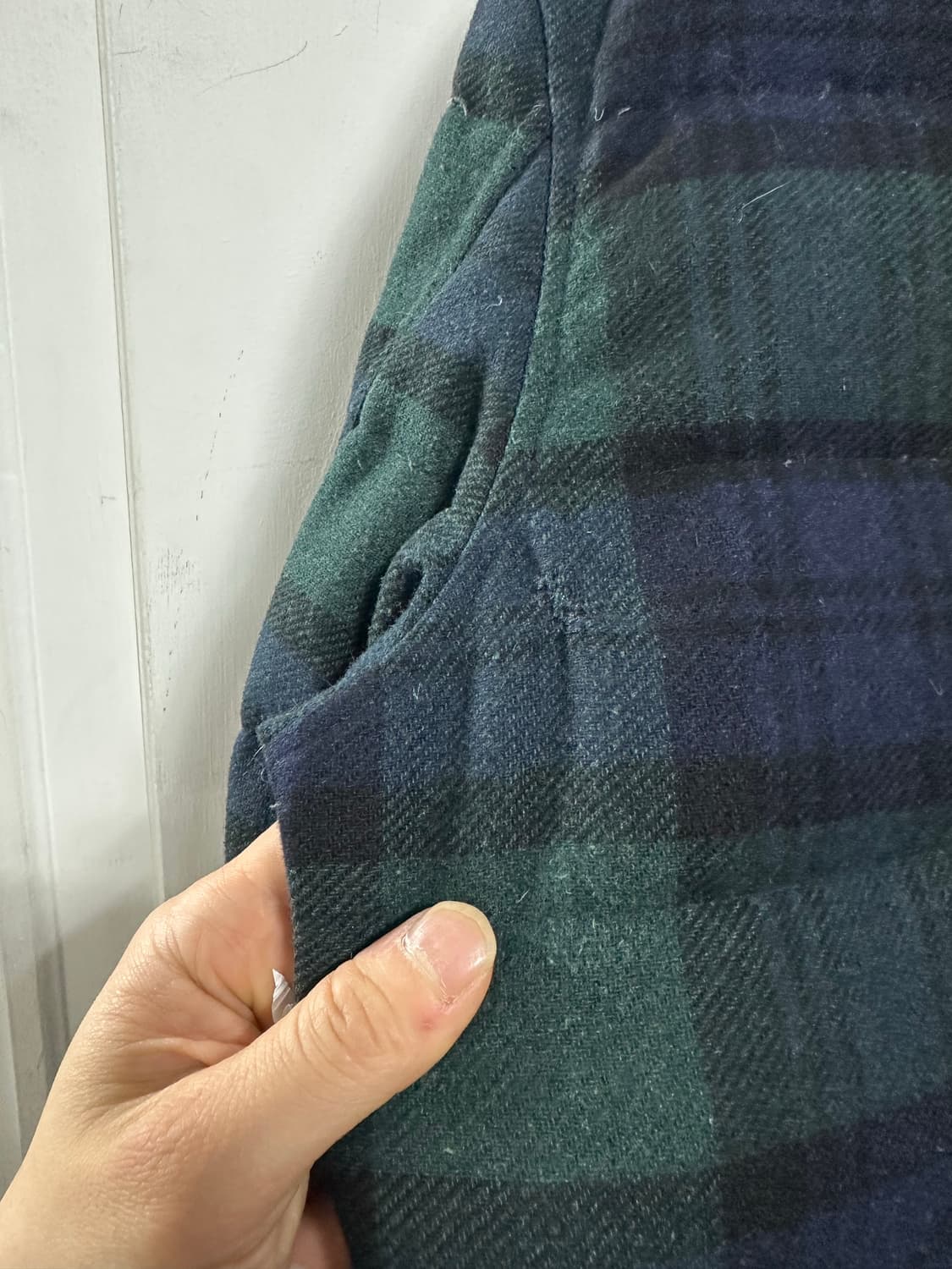 폴로 랄프로렌 타탄 울 블랜드 패딩 자켓 상품이미지3