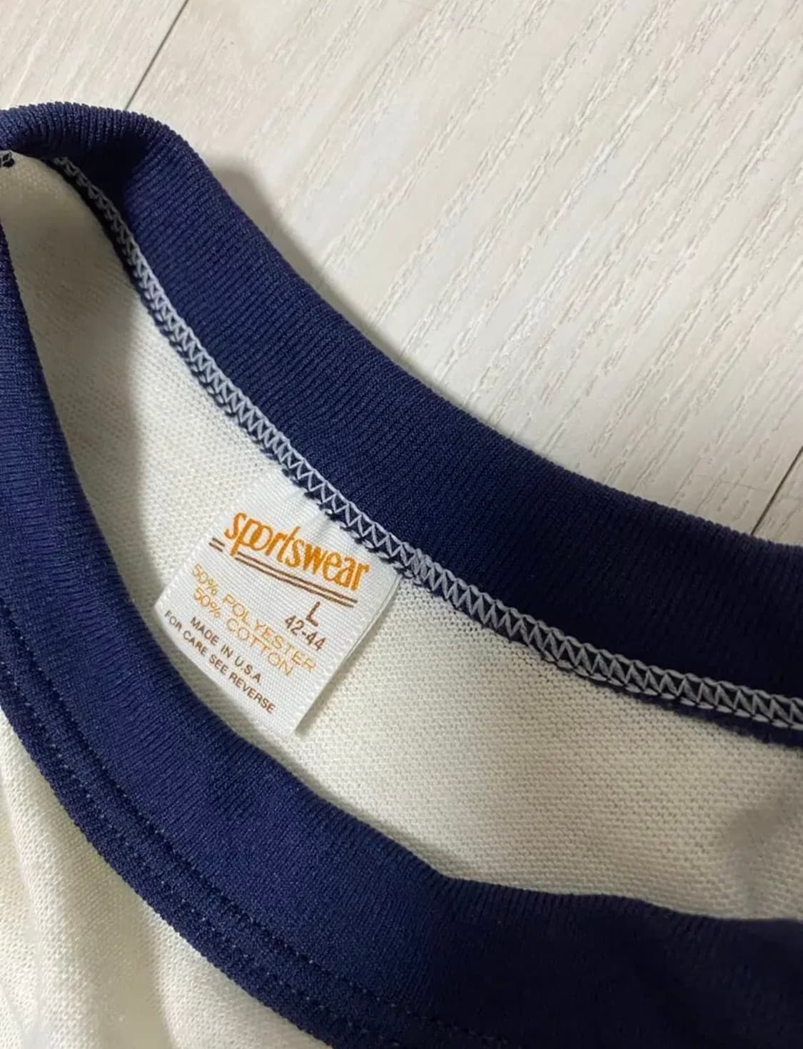(L) 80s USA제 빈티지 sportswear 래글런 7부 스포츠웨어 상품이미지5