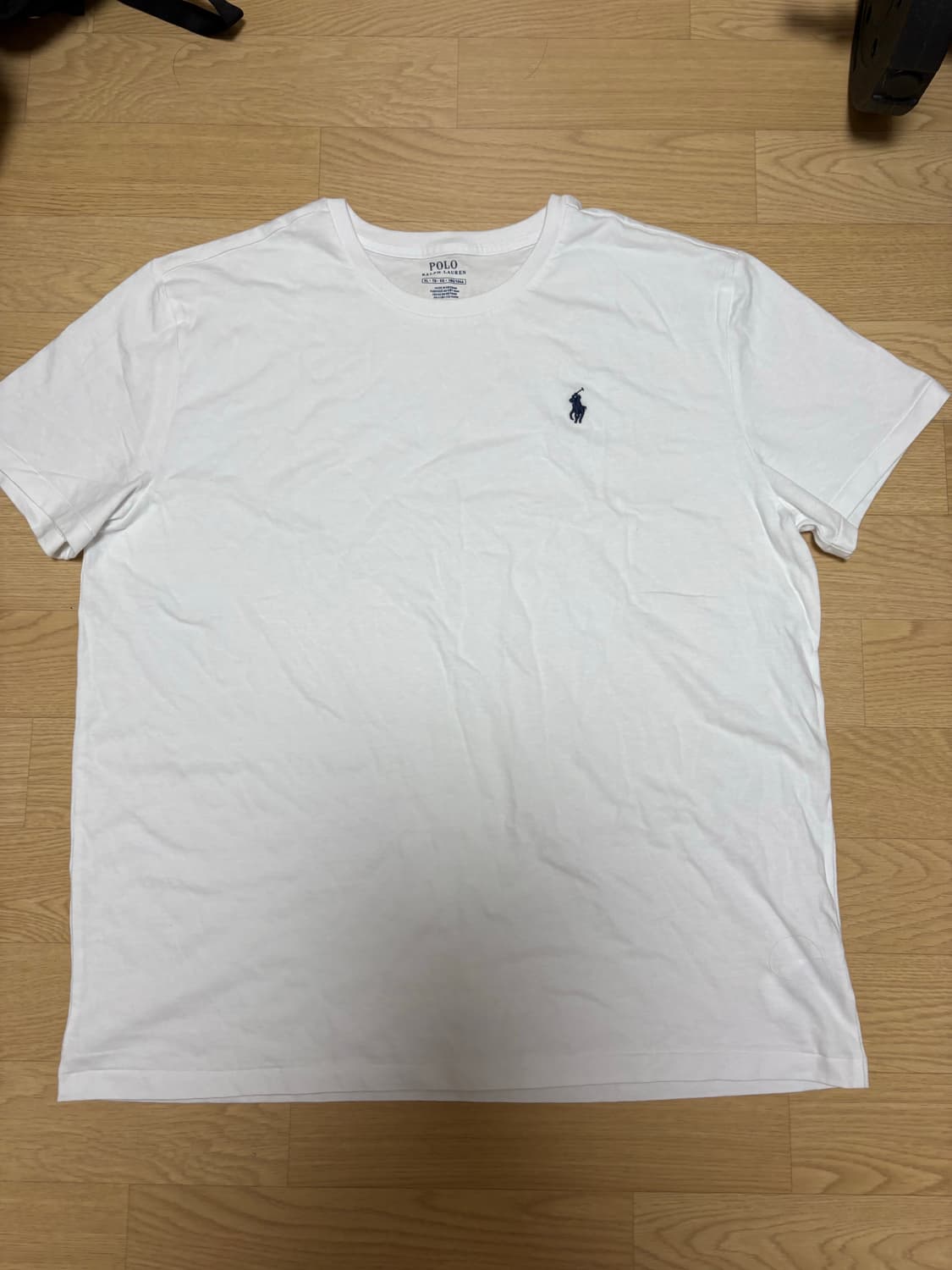 폴로 랄프 로렌 클래식 화이트 크루넥 티셔츠 상품이미지1