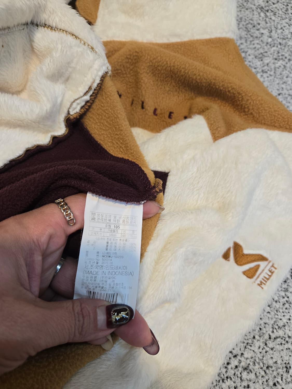 밀레 여성 보아털 후리스 플리스 점퍼 100 상품이미지6