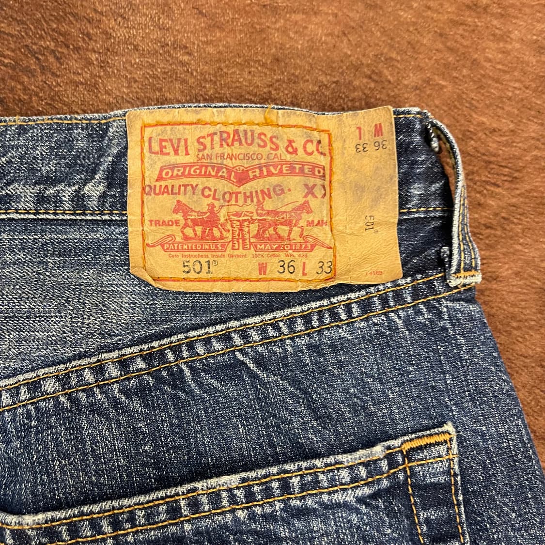  00's LEVI'S 501 w36l33 상품이미지9