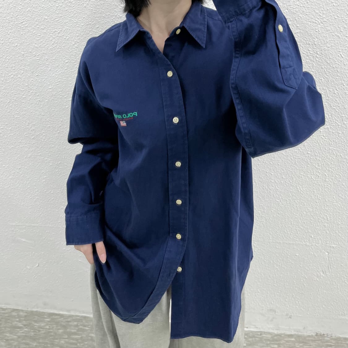 폴로 랄프로렌 성조기 네이비 셔츠 M 상품이미지6