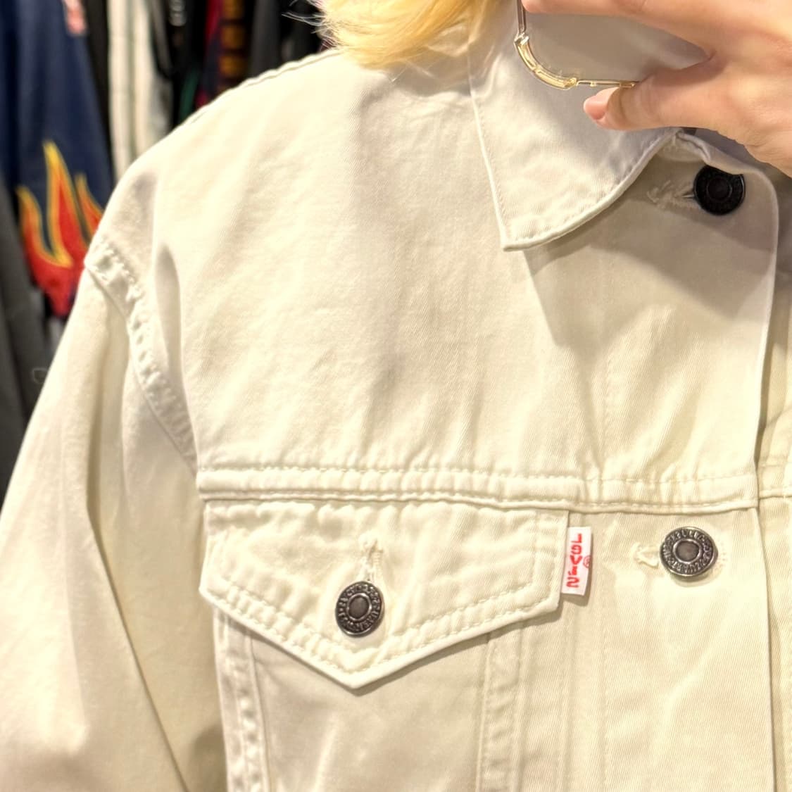[NO.9] Levi’s 아이보리 데님 자켓 상품이미지4