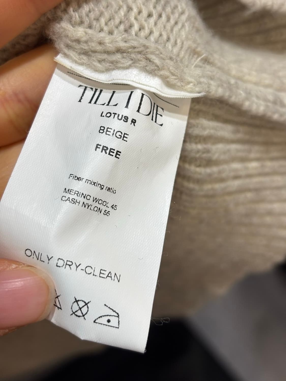 (F)틸아이다이 더블넥 캐시미어 니트 상품이미지5