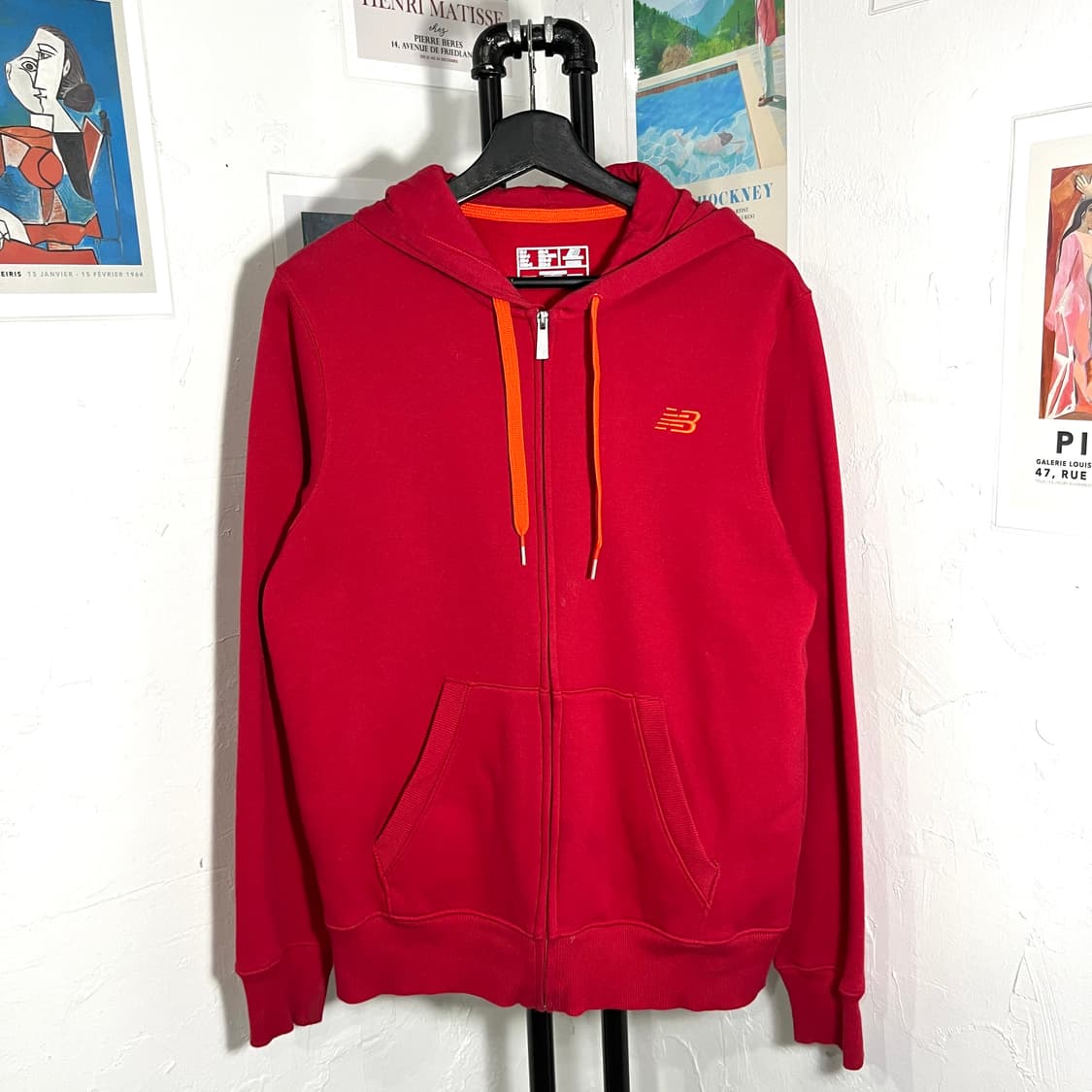 뉴발란스 자수로고 후드집업 상품이미지1