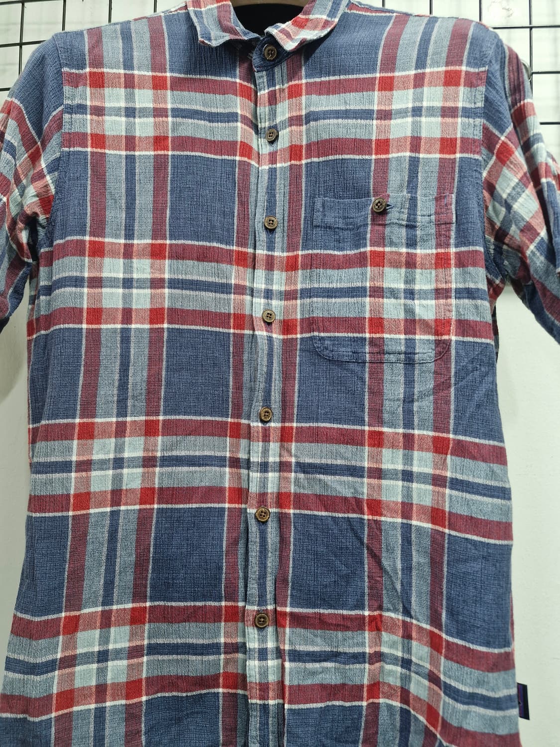 95M 파타고니아 체크 반팔 셔츠. 상품이미지4