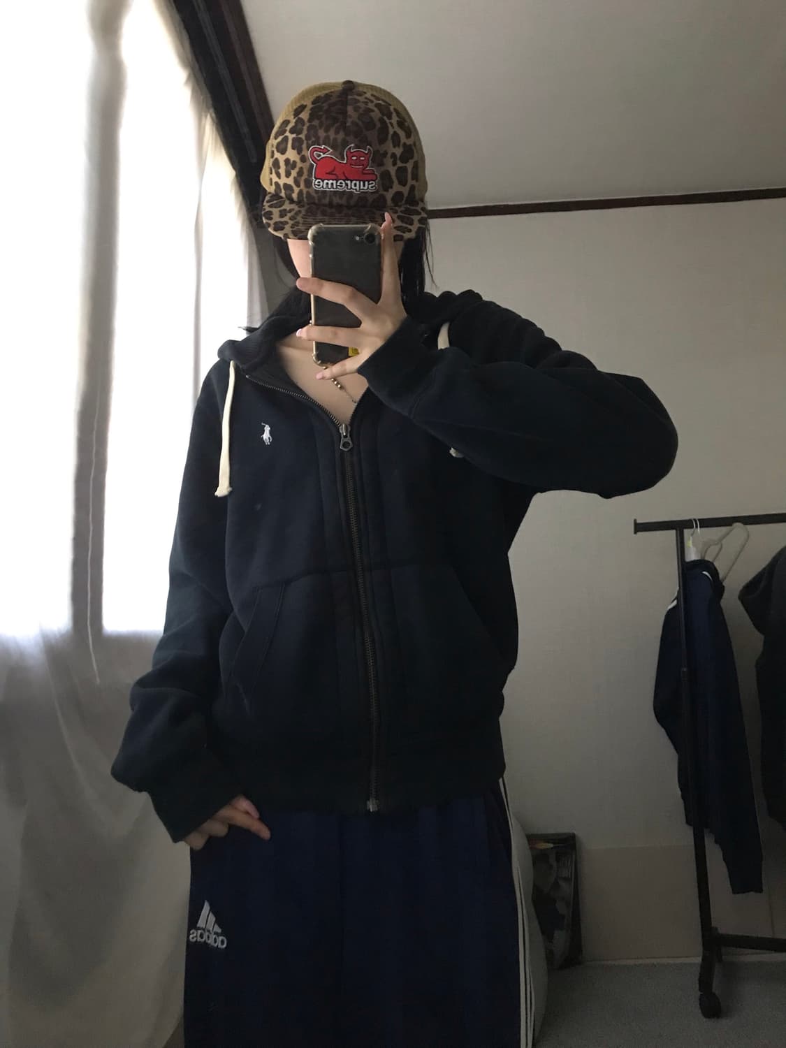 폴로 블랙 후드집업 상품이미지3