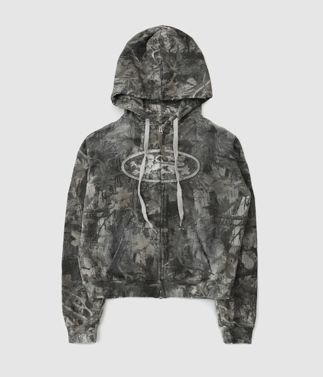 배드블러드 라이온 패치 후드 집업 - 라이트리얼트리 상품이미지3