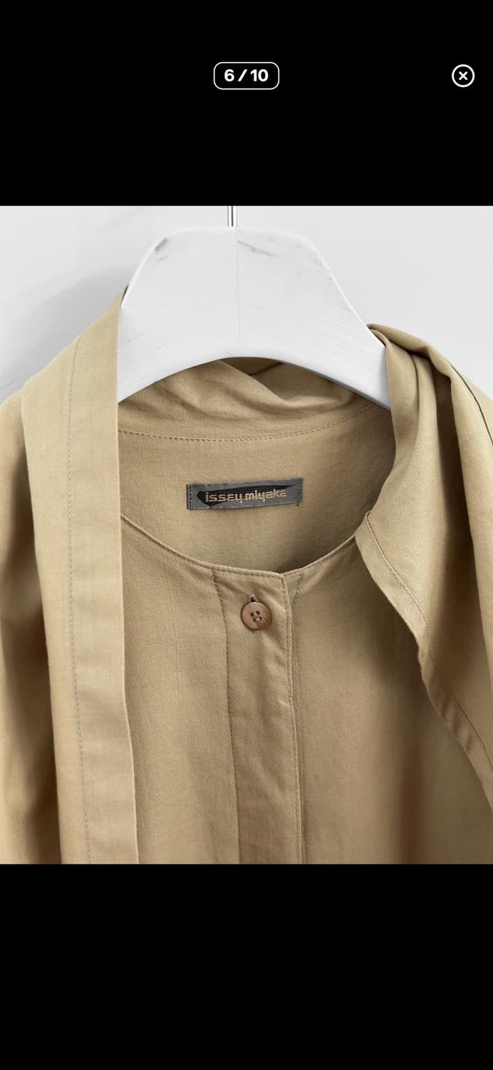 80s 이세이 미야케 드레이프 스카프 셔츠 상품이미지6