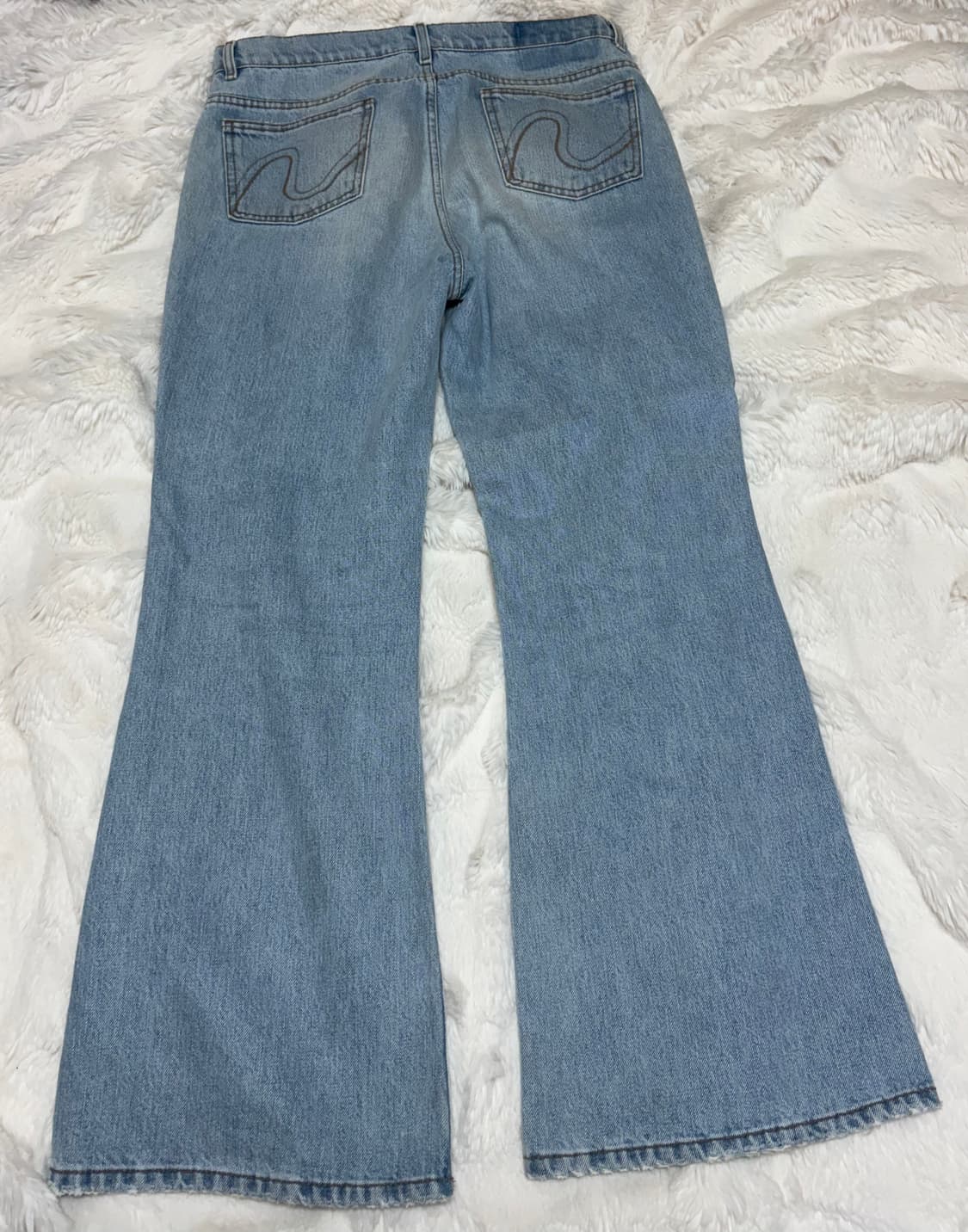 ERL 디스트레스 플레어 데님 진 / XL 상품이미지5