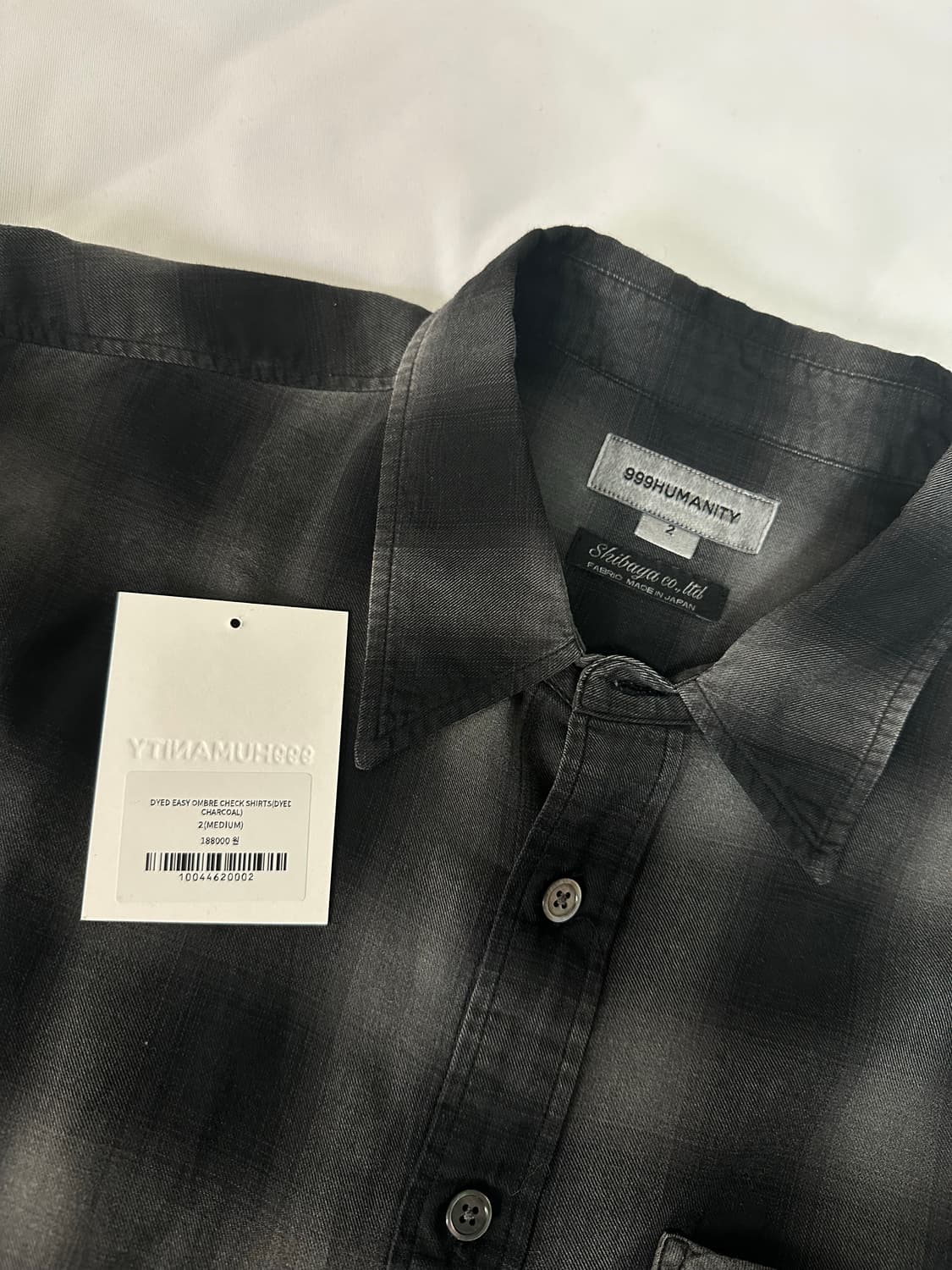 (2) 999 휴머니티 이지 옴브레 셔츠(dyed charcoal) 상품이미지2