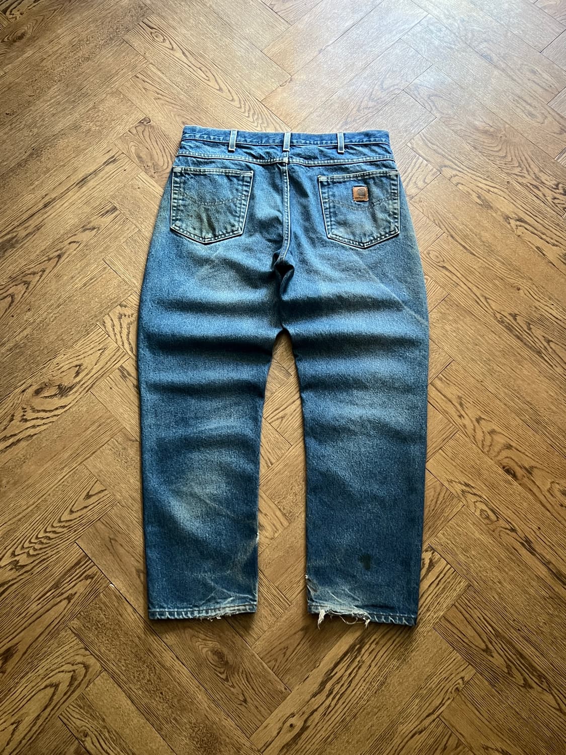 [36]칼하트 USA 더티워싱 워크 데님 팬츠 상품이미지2