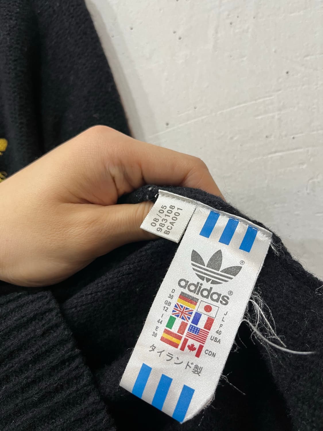 00s 아디다스 재팬 파이어버드 울 숄카라 니트집업 우먼즈 상품이미지6