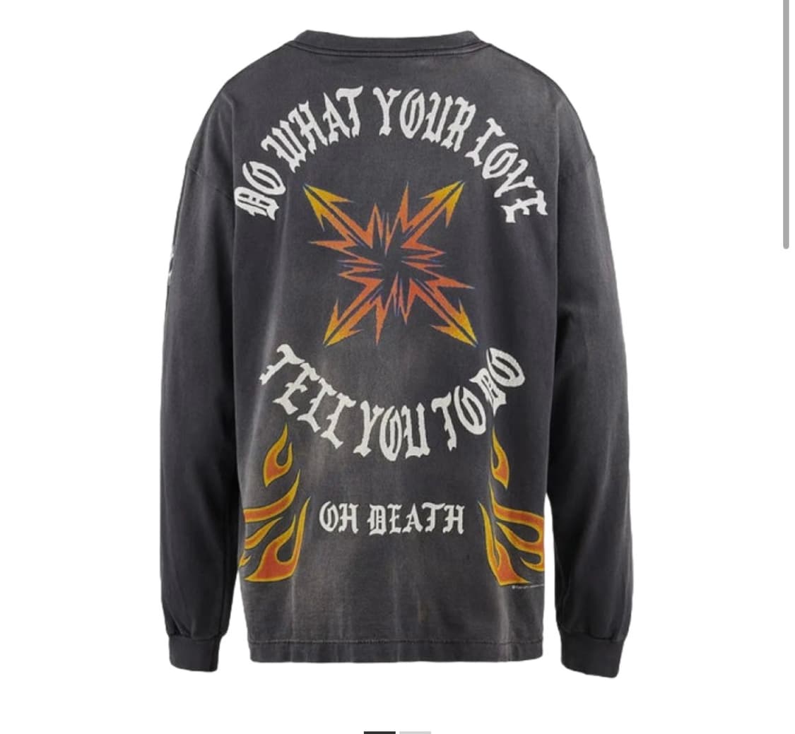 세인트미카엘 롱슬리브 티셔츠 블랙 상품이미지3