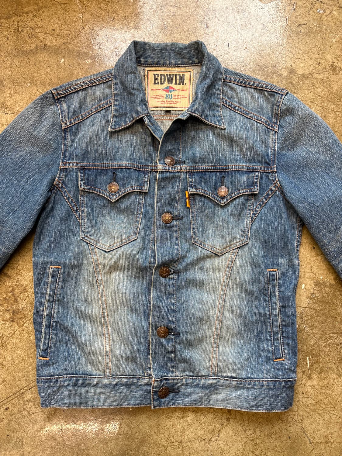 Edwin XU 빈티지 신치백 데님 자켓 상품이미지2