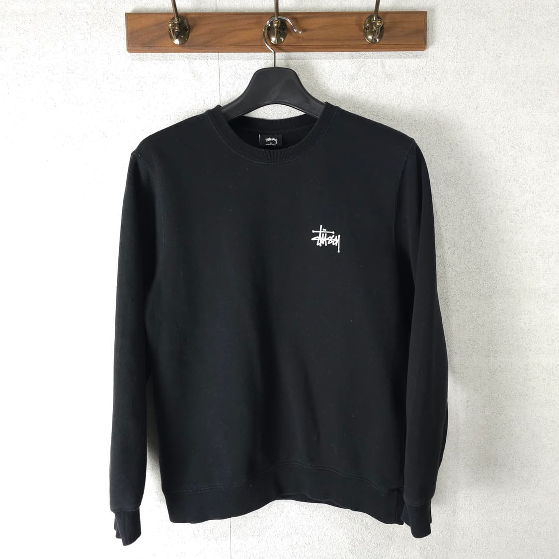 스투시 베이직 기모 맨투맨 S 상품이미지1