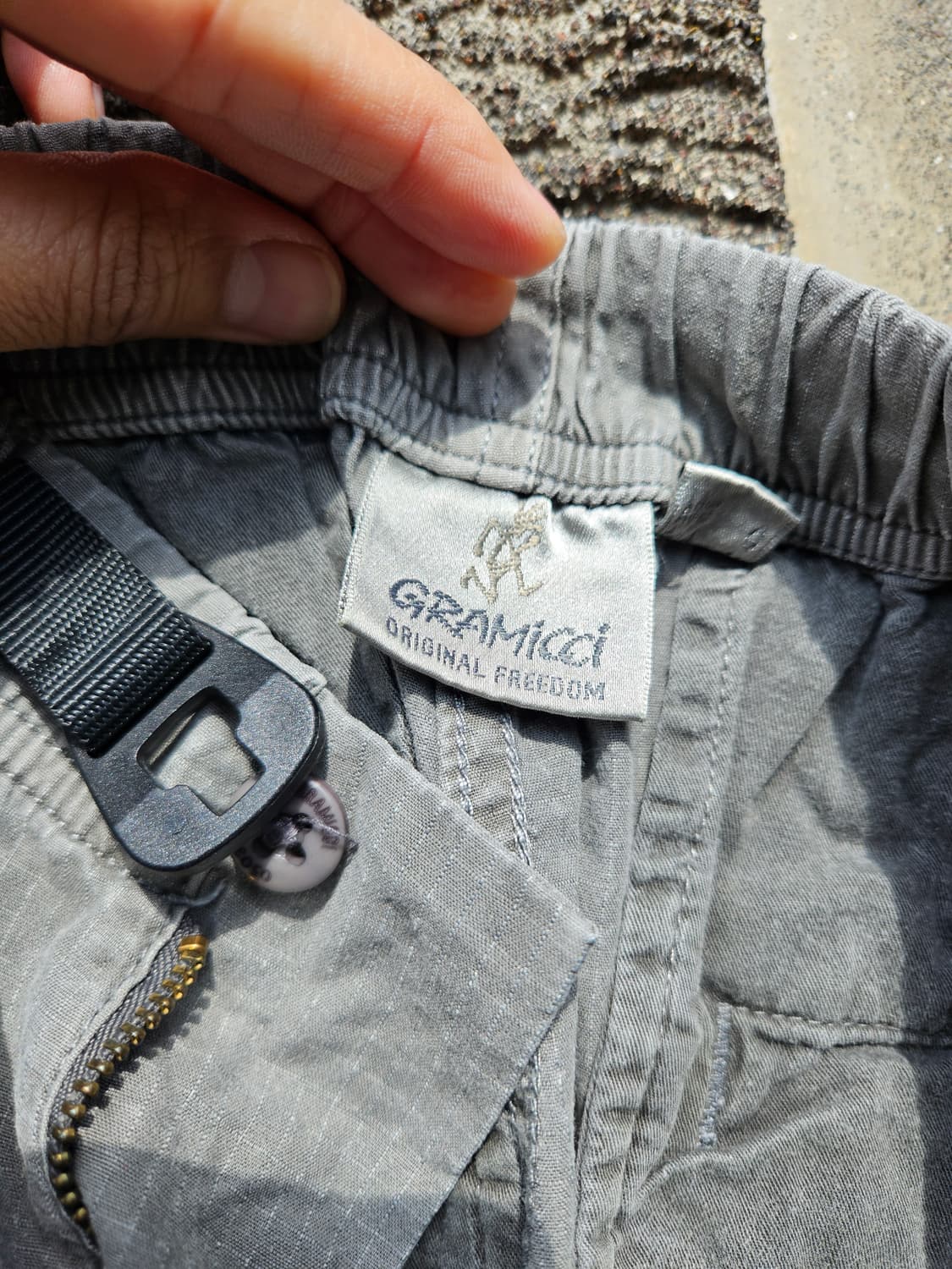 Gramicci 22SS 립스탑 루즈 테이퍼드 팬츠 / 그레이 L 상품이미지6