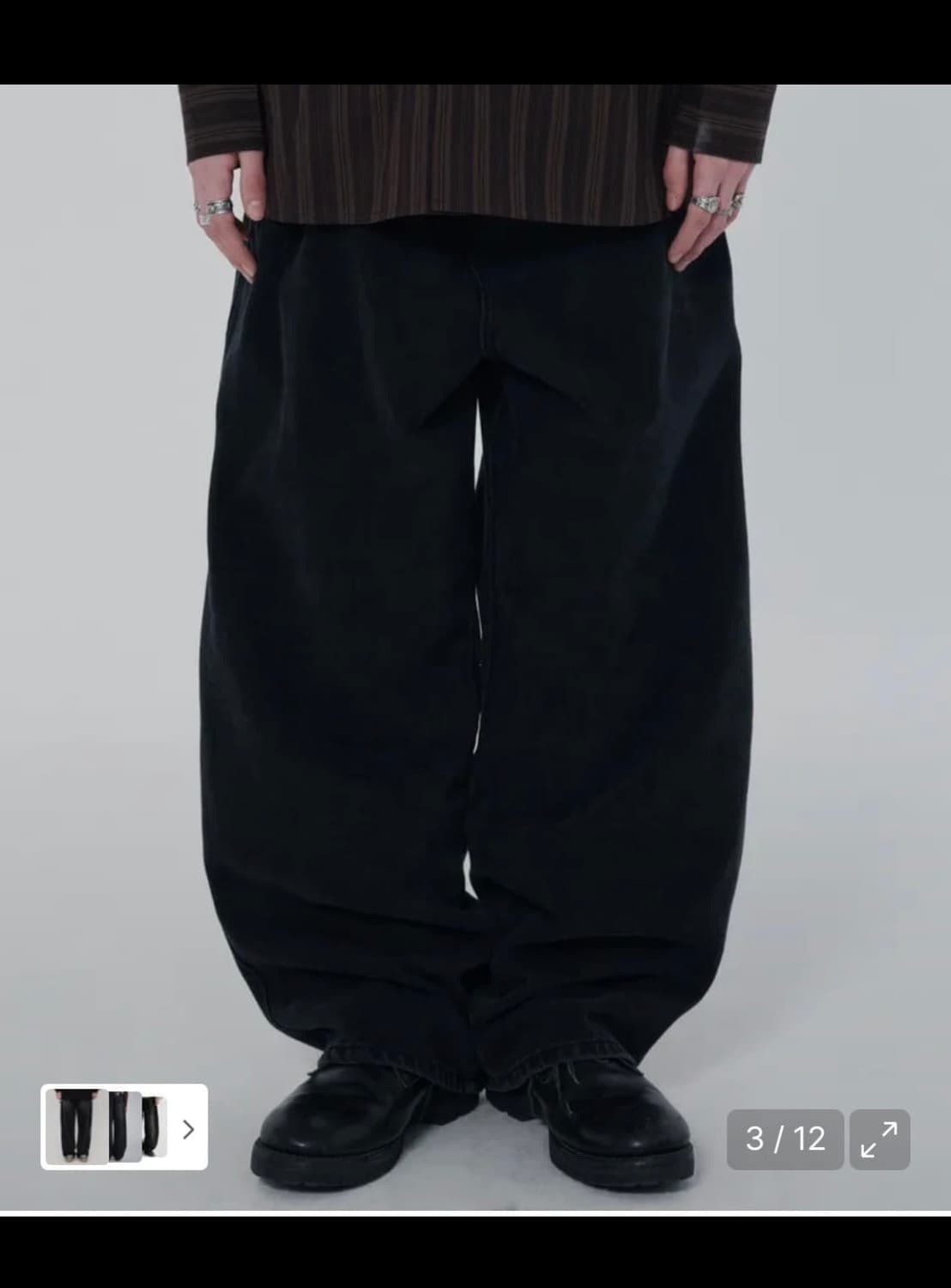 스웨이드 CONTOUR POCKET DENIM [BLACK] 상품이미지1