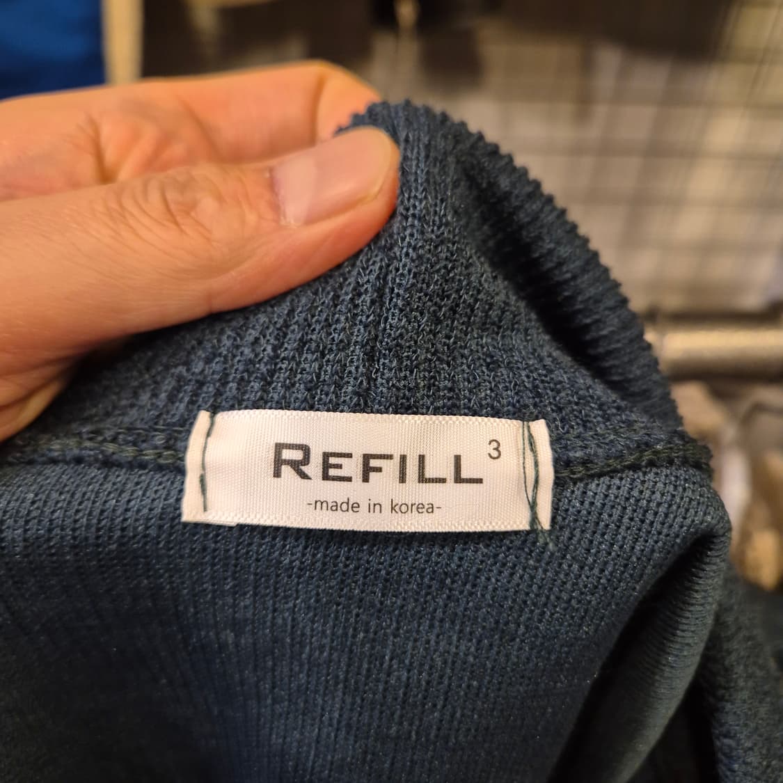 FREE(착샷잇음) 청록 니트가디건 상품이미지4