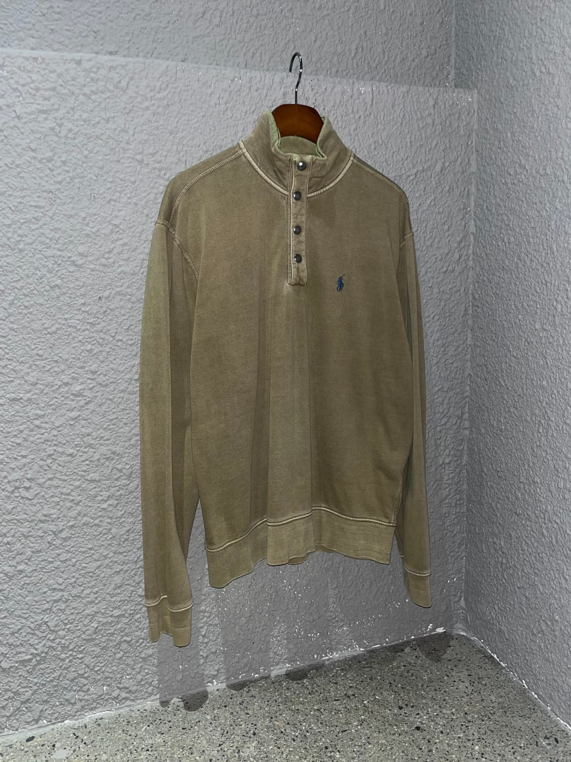 폴로 랄프로렌 포니로고 하프 스냅 맨투맨 상품이미지1