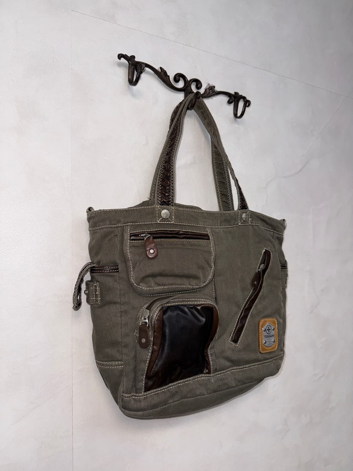 TOUGH jeansmith gray corduroy worker bag 상품이미지2