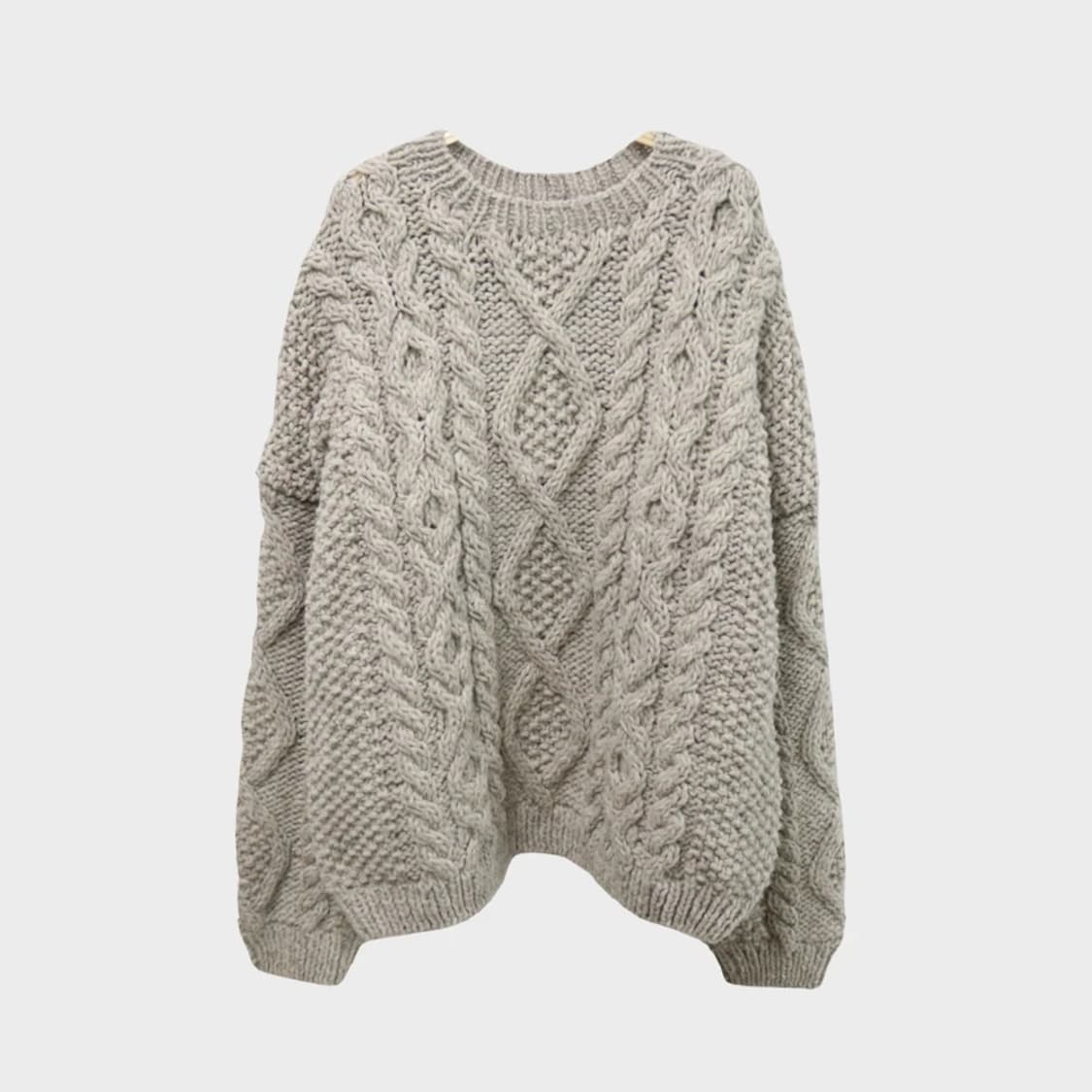 KAGURE RERUVIAN KINT 울 꽈배기 니트 61949 상품이미지1