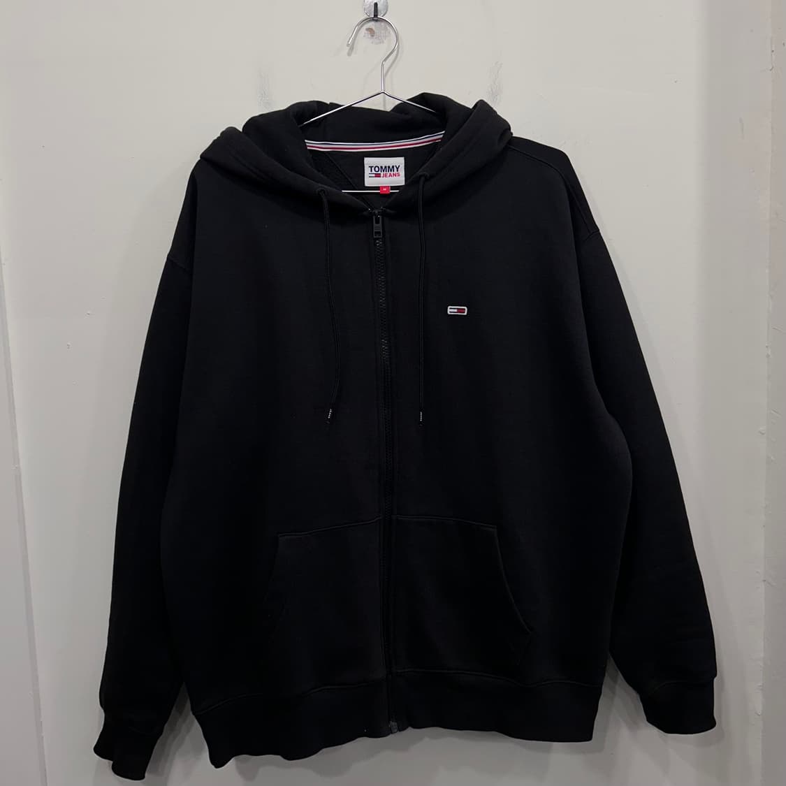 타미 진스 스몰 와펜로고 헤비코튼 기모 후드집업 상품이미지2