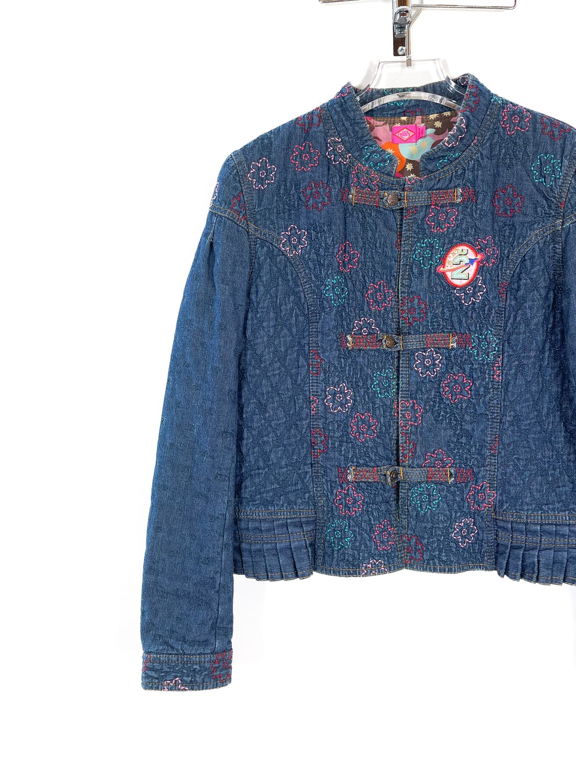 오일릴리 플라워 스티치 데님자켓 상품이미지2